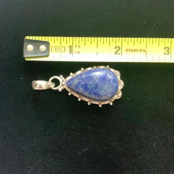 Sterling silver 925 Lapis Pendant - Picture 4 of 6